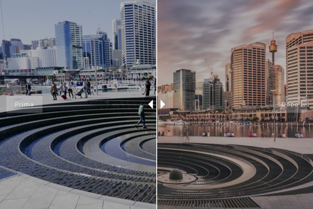 fotografia di viaggio prima-dopo